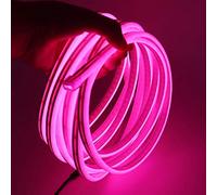 XUNATA 12V Flexible LED Neon Rosa, 4m Impermeable 2835 Tira de LED Strip Light, Luz de la Cuerda para Exterior Fiestas Decoración Party Sign Publicidad Firmar
