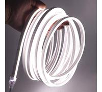 XUNATA 12V Flexible Neon Blanco frio, 5m Impermeable 2835 Tira de LED Strip Light, Luz de la Cuerda para Exterior Fiestas Decoración Party Sign Publicidad Firmar