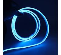 XUNATA 1m Azul Hielo Tira de LED de Neón con Interruptor, Alimentación USB de 5 V, Luces de Tubo de PVC de Colores, IP65 Impermeable, Flexible, Cortado a la Medida