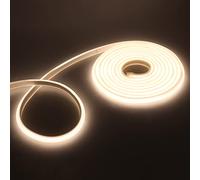 XUNATA 1m LED Neon Flexible 220V, Alto brillo 288 LED/m Tira de LED COB con Interruptor, Cada Corte de 50 cm, IP65 Impermeable, Luz de Cuerda- Blanco Natural