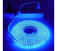 XUNATA 20m Regulable Tiras LED 2835 con Interruptor, 120leds/m IP67 Impermeable para Decoracion Interior/Exterior Luz Azul