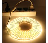 XUNATA 20m Regulable Tiras LED 2835 con Interruptor, 120leds/m IP67 Impermeable para Decoracion Interior/Exterior Luz Blanco Cálido