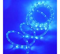 XUNATA 220V Flexible Luz de Cuerda Azul, Impermeable Tria de LED Strip Light para Intemperie o Interior Escalera de Techo Decoración Luces Colores - 6m