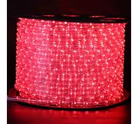 XUNATA 220V Flexible Luz de Cuerda Rojo, Impermeable Tria de LED Strip Light para Intemperie o Interior Escalera de Techo Decoración Luces Colores - 2m