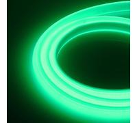 XUNATA 23m LED Neon Flexible 220V, Alto brillo 288 LED/m Tira de LED COB con Cable de Alimentación, Cada Corte de 50 cm, IP65 Impermeable, Luz de Cuerda- Verde