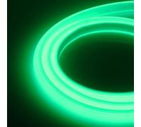 XUNATA 25m LED Neon Flexible 220V, Tira de LED COB con Cable de Alimentación, Alto brillo 288 LEDs/m, Cada Corte de 50 cm, IP65 Impermeable Luz de Cuerda- Verde