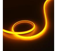 XUNATA 2m LED Neon Flexible 220V, Alto brillo 288 LED/m Tira de LED COB con Interruptor, Cada Corte de 50 cm, IP65 Impermeable, Luz de Cuerda- Amarillo