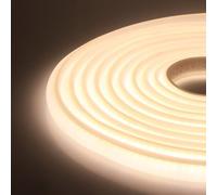 XUNATA 4m LED Neon Flexible 220V, Tira de LED COB con Cable de Alimentación, Alto brillo 288 LEDs/m, Cada Corte de 50 cm, IP65 Impermeable Luz de Cuerda - Blanco Natural