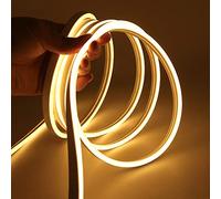 XUNATA Luz de Neón Regulable, Tira de LED Flexible con Interruptor de Atenuación Táctil, Lemas de Bricolaje, Símbolo de Anuncios Comerciales, iluminación de Terrazas (Blanco Cálido, 4m)