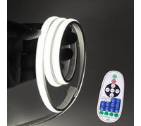 XUNATA Regulable con Control Remoto Tiras de Neón COB de Silicona Flex, Controlador 1500W IP65 Impermeable LED Luz de Cuerda (4m, Blanco Frio)