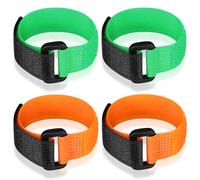 Xuniea 4 Collares para Gallo Anti-Gancho Anti-Canto Cinturón de Nailon para Cuello Collar Ajustable para Gallo Evita Que Pollos Griten y Molesten a Vecinos para Pollos Domésticos(Naranja y Verde)