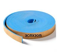Xuniea Autoadhesivo para Masilla Niveladora Cinta Aislante para Juntas de Dilatación de Bordes Banda Aislante para Bordes Solado Autoadhesiva Cinta Tabiques Suelo Radiante(3 cm x 30 m,Azul)