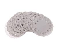 Xuniu 200 Piezas de Papel de Encaje Redondo Alfombrillas de Costa Posavasos Bodas Eventos Fiesta Mesa Regalo - #A