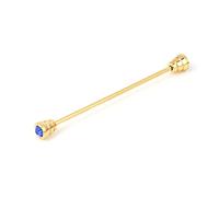 Xuniu Camisa para Hombre Cuello Pin Corbata Corbata Clip Corchete Broche Barra Barbell Lapel Stick - Dorado