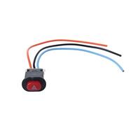 Xuniu Motocicleta Peligro Interruptor de luz Señal de Emergencia Intermitente de Advertencia Doble con Bloqueo de 3 alambres