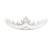 Xuniu Novia Corona de Cristal, Nupcial Princesa Rhinestone Perla Pelo Tiara Wedding Veil Diadema Corona