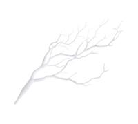 Xuniu Plantas Artificiales Árbol Seco Plástico Pavo Real Ramas de Coral Decoración de La Boda Blanco 36 cm