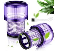 XUNIVERS Filtro Dy-son V11 Aspiradoras,2 Piezas Aspirador Filtro,V11 Torque Drive Vacuum,con Cepillo de Limpieza,Filtro V11 Dy-son Aspiradora,Filtro Recambios Dy-son,Filtro Replacement Part
