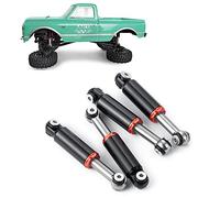 XUNJIAJIE 4 amortiguadores de aluminio para vehículos Axial SCX24 1/24 Deadbolt RC Crawler