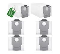 XUNNIU 6 Bolsas para el Polvo para Roborock QV 35A/35S, Q Revo/Qrevo S/Pro/Master/Slim/Curv/Qrevo Edge/CurvX/Qrevo S5V/S8 MaxV Ultra, Saros 20/10/10R/Z70 Aspiradora, Repuesto para Bolsas de Aspiradora