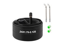 XUNNIU Cámara de Aire de 24 Pulgadas, 24" x 1,75-2,125 con válvula Schrader de 32mm, cámaras de Aire para neumáticos de Bicicleta compatibles con 24x1,75/1,85/1,90/1,95/2,0/2,10/2,125