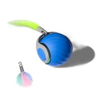 XUNNIU - Pelota interactiva para Gatos y Perros,Juguetes para Gatos con Cola esponjosa, Bola de Perro Inteligente rodante 360°, Speedy Tail,Smartball Gato (naranja-1pcs)