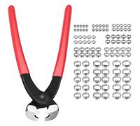 XUNTOP 100PCS Abrazaderas de Manguera de Acero Inoxidable 304 con Oreja Única Abrazadera de Tubería 5.8-21mm Juego Abrazaderas con Tenaza Resistente Fijación de Tuberías y Mangueras