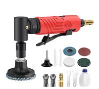 XUNTOP Amoladora Angular 20000RPM Amoladora de Ángulo de Aire con Botella de Aceite Vacía y Pinzas de 1/4"y 1/8" Molinillo de Ángulo de Aire con Escape Trasero para Pulido,Alisado de Bordes,Desbarbado