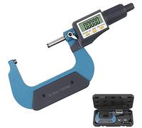 XUNTOP Micrómetro Digital 2-3 "/ 50-75 mm Micrómetro Digital de Alta Precisión LCD con Apagado Automático 0.00005"/0.001mm Micrómetro Mecánico Exteriores Calibre Electrónic de Acero Inoxidable