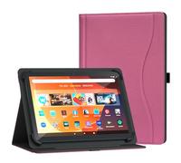 XunyLyee Funda Universal para Tablet Doogee Tab A9+ 10 de 11 Pulgadas, Funda con Soporte de visualización multiángulo con Bolsillo para Tablet Android de 9.6 a 11 Pulgadas, Color Rosa