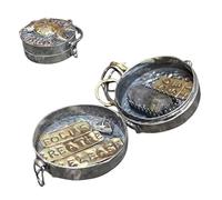 Xunzhi Medallón hecho a mano de triple luna con árbol de la vida, medallón de hechizos con amuleto de energía de cristal, collares de hechizos de triple luna, collar personalizado, sostiene fotos