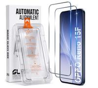 Xunzii 2 Pcs Protector de Pantalla para OPPO Reno 15F 15F/15 FS 15FS (4G5G) | [Autoalineación] Cristal Templado, 9H Dureza 0.33mm HD Sensibilidad Resistente a Arañazos Vidrio Templado