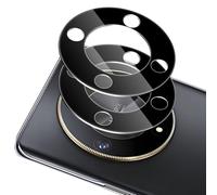 Xunzii 2 Piezas Protector de Lente Cámara para Honor Magic 6 Lite 5G - [Negro], Dureza 9H Anti Arañazos Cristal Templado Película de Cámara, HD Sin Burbujas Protector de Cámara Vidrio Templado