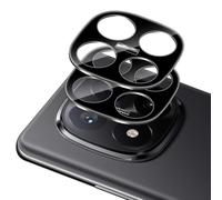 Xunzii 2 Piezas Protector de Lente Cámara para Xiaomi Redmi Note 14 Pro Plus 5G/ 14 Pro+ [Negro], Dureza 9H Anti Arañazos Cristal Templado Película de Cámara, HD Protector de Cámara Vidrio Templado
