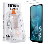 Xunzii 2 Piezas Protector de Pantalla para Motorola Moto G06/G06 Power, [Autoalineación] Cristal Templado, 9H Dureza 0.33mm HD Sensibilidad Resistente a Arañazos Vidrio Templado