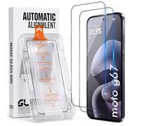 Xunzii 2 Piezas Protector de Pantalla para Motorola Moto G67/G77 | [Autoalineación] Cristal Templado, 9H Dureza 0.33mm HD Sensibilidad Resistente a Arañazos Vidrio Templado