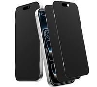 Xunzii 2 Piezas Protector Pantalla Mate de Privacidad Cobertura Completo Compatible con iPhone 17 Pro 6.3'', Antihuellas e Antideslumbrante Mate Antiespia 9H Cristal Vidrio Templado