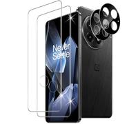 Xunzii 3D Protector de Pantalla para OnePlus 13 5G y Negro Protector Lente Cámara [2+2 Piezas], Vidrio Cristal Templado Antiarañazos, Sin Burbujas, Dureza 9H, Transparente