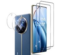 Xunzii 3D Protector de Pantalla para Realme 12 Pro/12 Pro Plus/12 Pro+ 5G y Protector Lente Cámara [2+2 Piezas], Vidrio Cristal Templado Antiarañazos, Sin Burbujas, Dureza 9H, 0.33 mm HD Transparente
