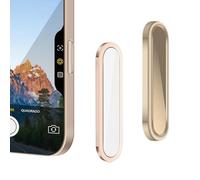 Xunzii Protector de Botón de Control de Cámara (2 unidades) para iPhone 17/17 Air/17 Pro/17 Pro Max de Vidrio Templado, Película Antiarañazos 9H, Protector de Pantalla Ultrafino, Desierto y Blanco