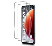 Xunzii Protector de Pantalla para Blackview Wave 7C / ZTE Blade A35E [2 Pzs], Cristal Templado Antiarañazos, Antihuellas, Sin Burbujas, Dureza 9H, 0.33 mm Ultra Transparente, Ultra Resistente