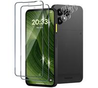 Xunzii Protector de Pantalla para Fairphone 6 5G, 2 Piezas Cristal Templado y 2 Piezas Protector Lente Cámara, 9H Dureza HD Sensibilidad Resistente a Arañazos Vidrio Templado