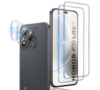 Xunzii Protector de Pantalla para Honor 400 Lite 5G y Protector Lente Cámara [2+2 Piezas], 9H HD Alta Sensibilidad Resistente a Arañazos Cristal Templado Vidrio Templado [Transparente]