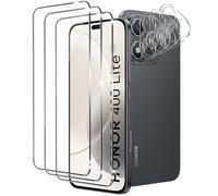 Xunzii Protector de Pantalla para Honor 400 Lite 5G y Protector Lente Cámara [3+3 Piezas], 9H HD Alta Sensibilidad Resistente a Arañazos Cristal Templado Vidrio Templado [Transparente]
