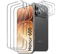 Xunzii Protector de Pantalla para Honor 600 5G, 3 Piezas Cristal Templado y 3 Piezas Protector Lente Cámara, 9H Dureza HD Sensibilidad Resistente a Arañazos Vidrio Templado