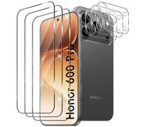 Xunzii Protector de Pantalla para Honor 600 Pro 5G, 3 Piezas Cristal Templado y 3 Piezas Protector Lente Cámara, 9H Dureza HD Sensibilidad Resistente a Arañazos Vidrio Templado