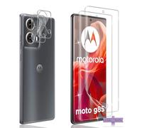 Xunzii Protector de Pantalla para Motorola Moto G85 5G (Flexible de TPU), Antiarañazos Ultra HD Protector de Lente de Cámara Cristal Templado Sin Burbujas [2+2 Piezas]