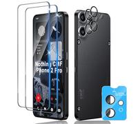Xunzii Protector de Pantalla para Nothing CMF Phone 2 Pro y Protector Lente Cámara [2+2 Piezas], 9H HD Alta Sensibilidad Resistente a Arañazos Cristal Templado Vidrio Templado [Transparente]