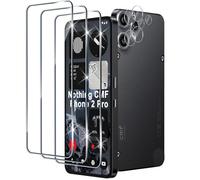 Xunzii Protector de Pantalla para Nothing CMF Phone 2 Pro y Protector Lente Cámara [3+3 Piezas], 9H HD Alta Sensibilidad Resistente a Arañazos Cristal Templado Vidrio Templado [Transparente]