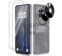 Xunzii Protector de Pantalla para Nothing Phone 3A Pro 5G y Negro Protector Lente Cámara [2+2 Piezas], 9H HD Alta Sensibilidad Resistente a Arañazos Cristal Templado Vidrio Templado
